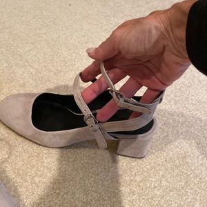 Brand new suede shoe.